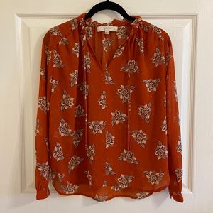 Loft xxsp Long Sleeve Blouse